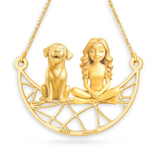 Soulyshine Labrador Retriever Signature - Personalized Companion Handcrafted Necklace