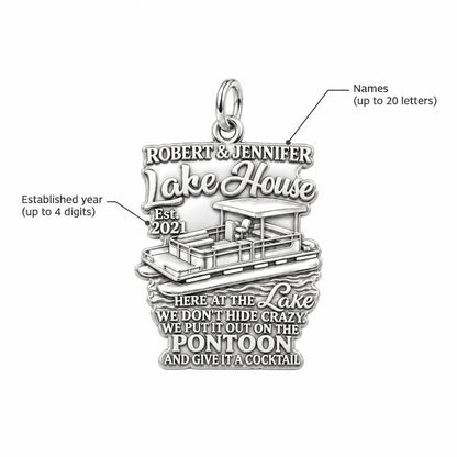 Lake House Pontoon Charm Bracelet – Personalized Couple Gift – personalization guide