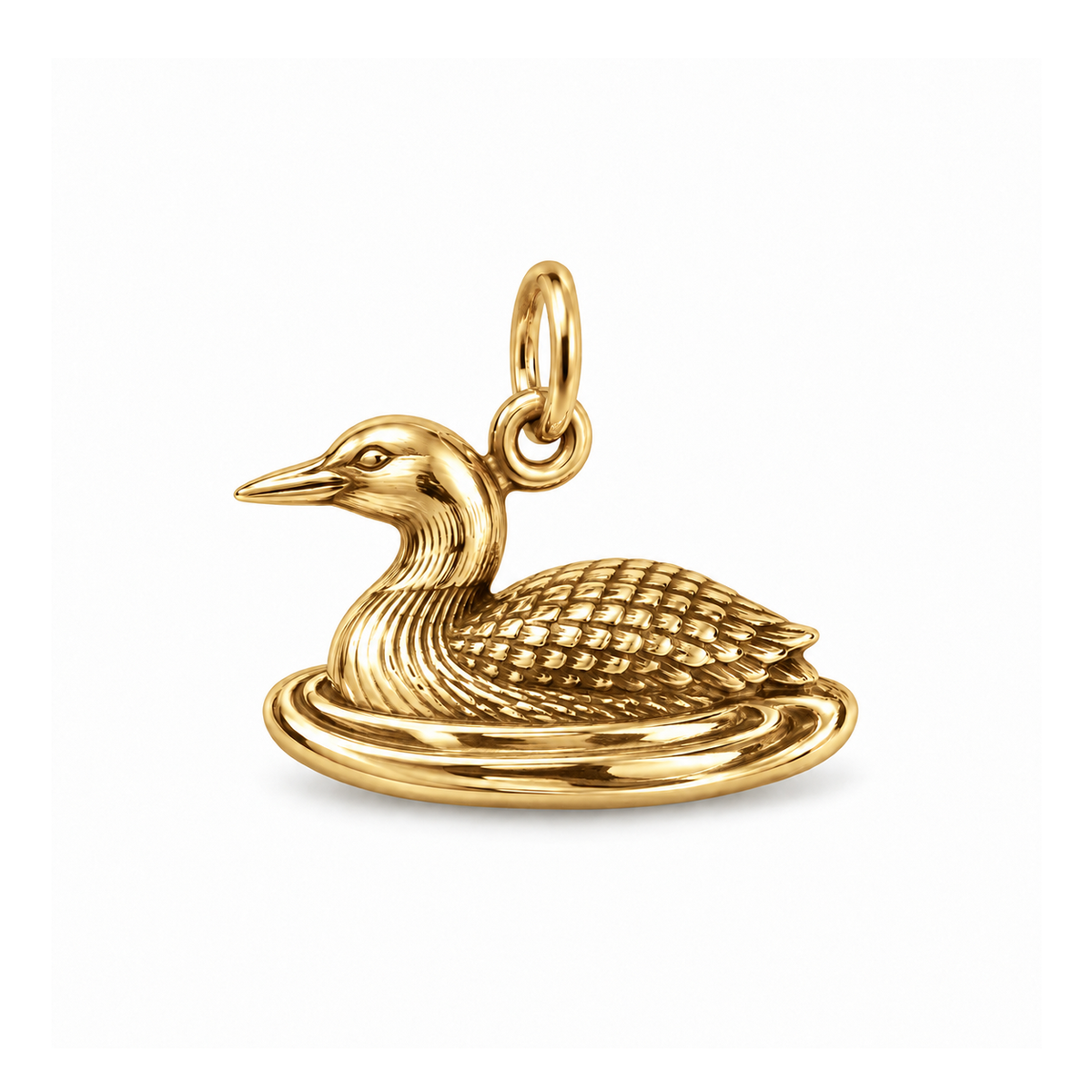 Lake Loon Charm — Gold | charm-topics-remaining-444-2026-09-14 | topic-129