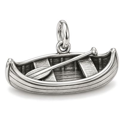 Lakeside Canoe Charm — Silver Super Macro | charm-topics-remaining-444-2026-09-14 | topic-128