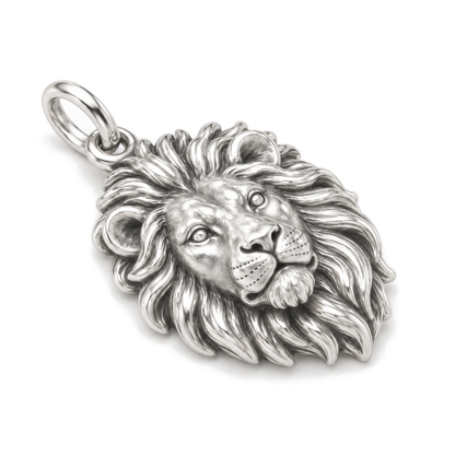 Leo Lion Charm — Silver Super Macro | charm-topics-remaining-444-2026-09-14 | topic-060