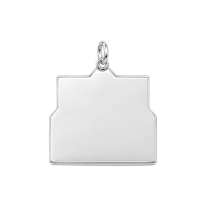 Letter From Heaven Charm Bracelet – Personalized Memorial Gift – back of the charm, engraving area