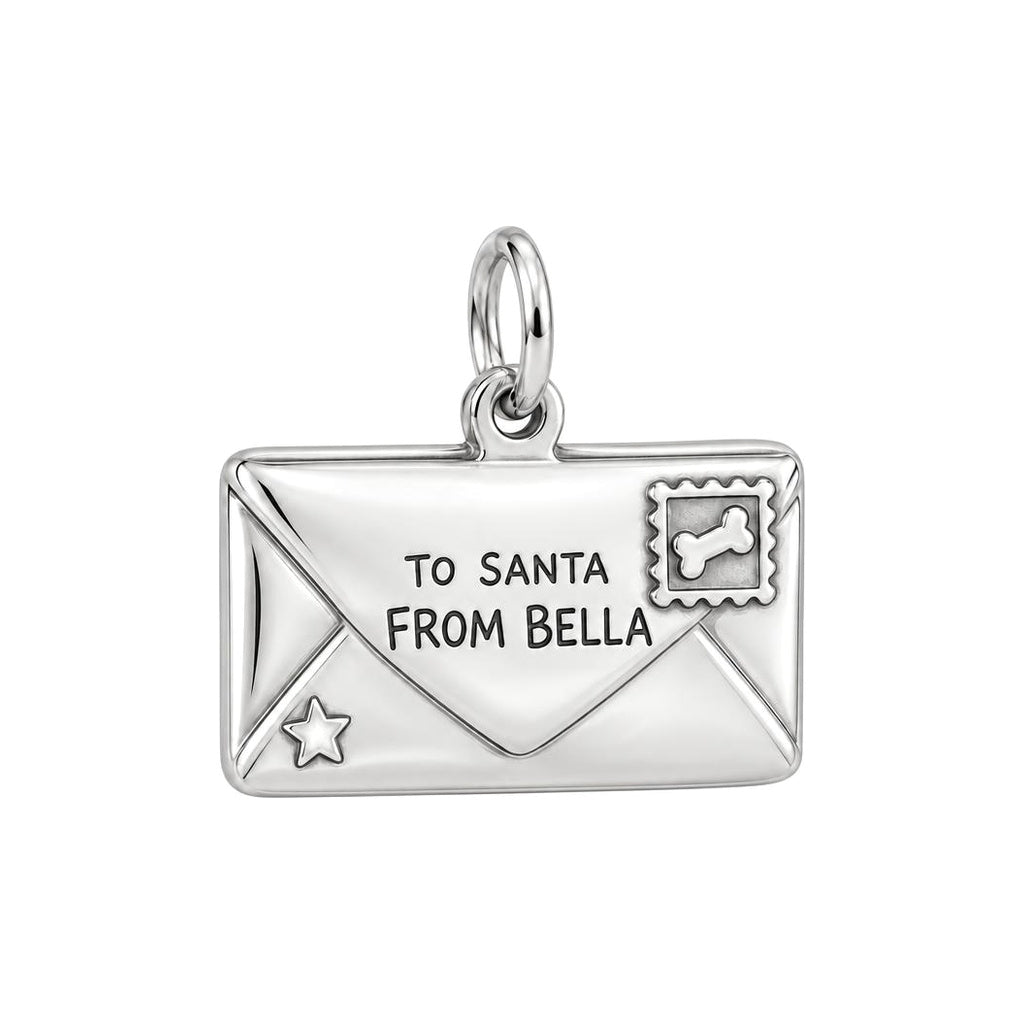 Letter to Santa Charm and Polyester Cord Bracelet Set