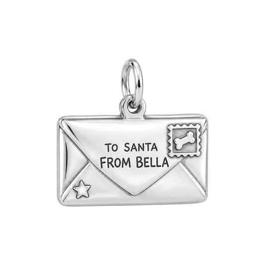 Letter to Santa Charm and Polyester Cord Bracelet Set