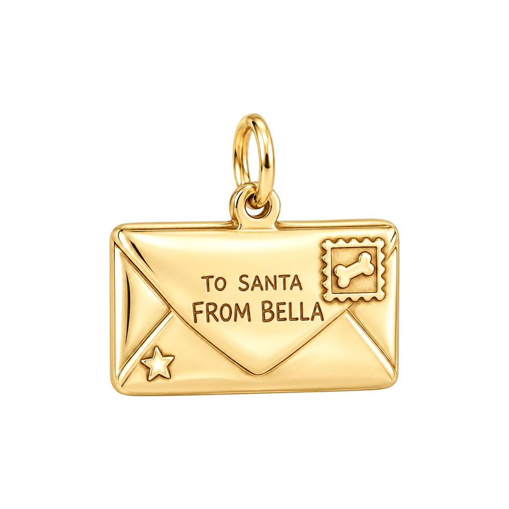 Letter to Santa Charm and Polyester Cord Bracelet Set