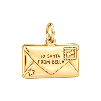 Letter to Santa Charm and Polyester Cord Bracelet Set
