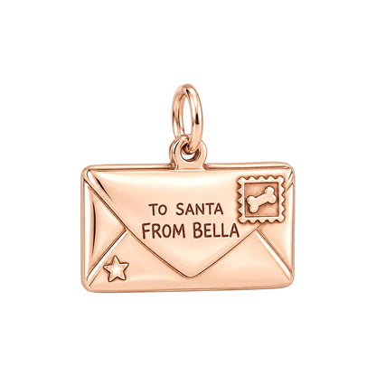 Letter to Santa Charm and Polyester Cord Bracelet Set