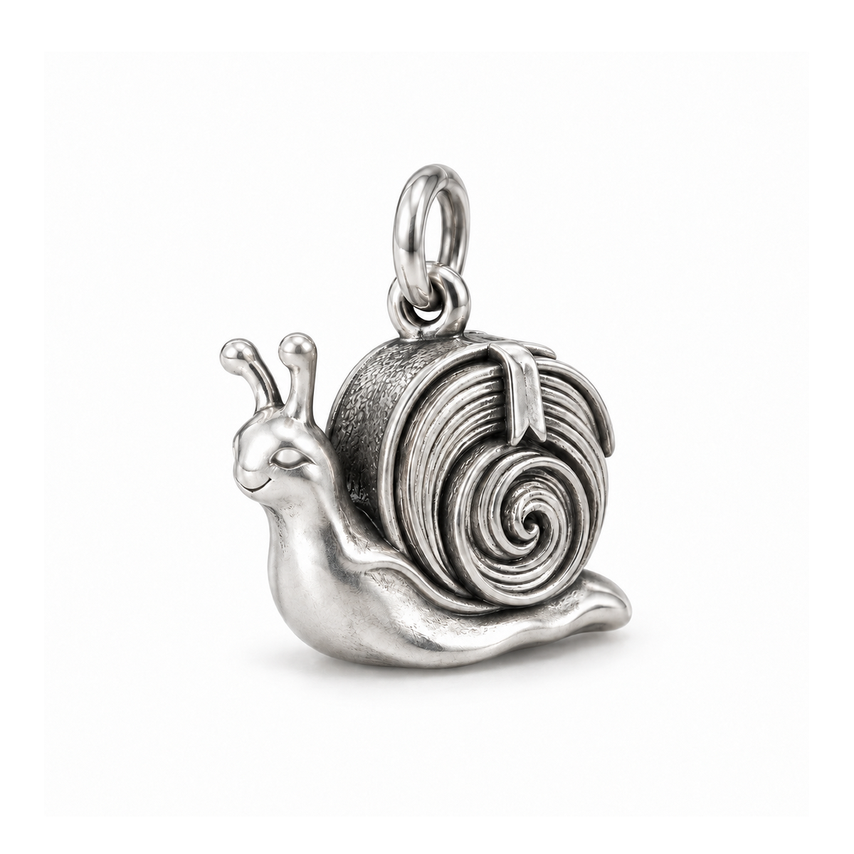 Library Snail Charm — Silver | charm-topics-remaining-444-2026-09-14 | topic-105
