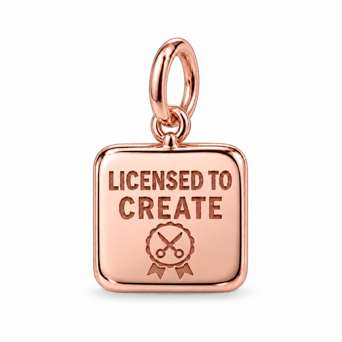 Licensed to Create Dangle Charm | Rose Gold | sha256:ff3c86302a7abd3ce692efb25f976399b383c217e081a244d272513cebeed8dc