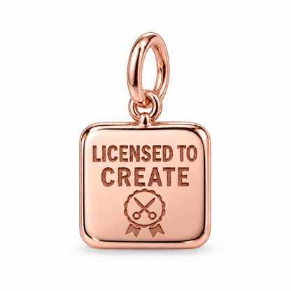 Licensed to Create Dangle Charm | Rose Gold | sha256:ff3c86302a7abd3ce692efb25f976399b383c217e081a244d272513cebeed8dc