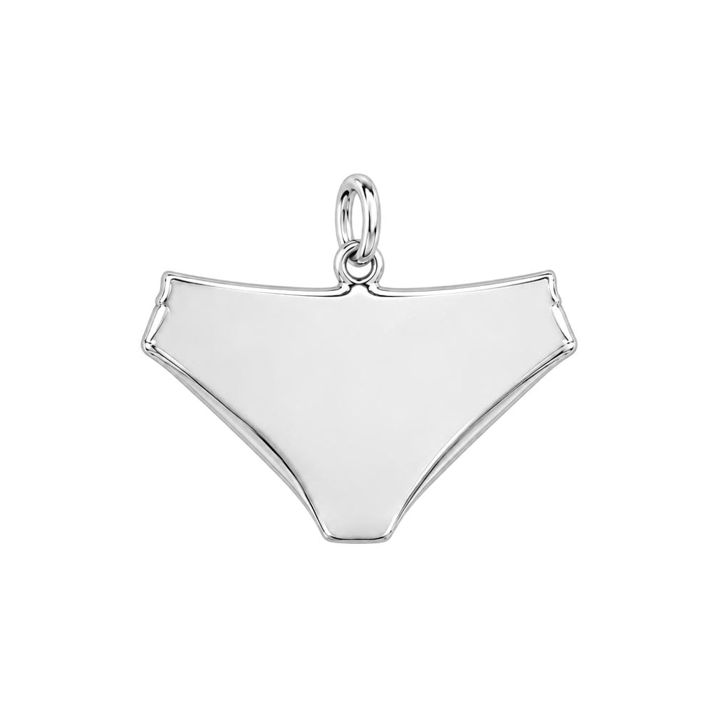 Licked It Bikini Briefs Charm Bracelet – Personalized Couple Gift – back of the charm, engraving area