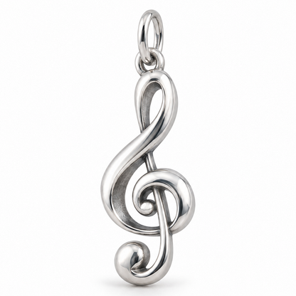 Life Together - Treble Clef Charm — Silver | charm-topics-first-two-2026-09-14