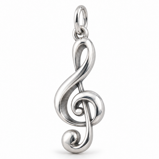 Life Together - Treble Clef Charm — Silver | charm-topics-first-two-2026-09-14