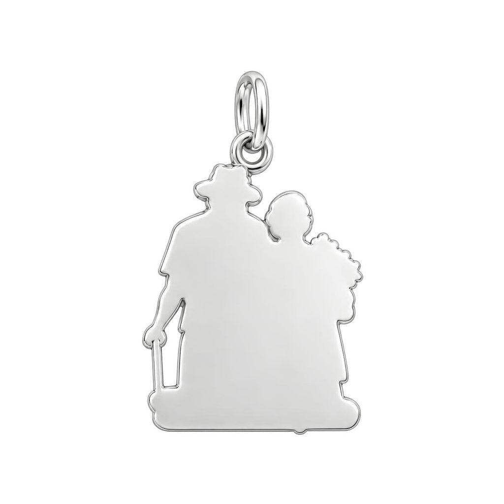 Lifetime Together Charm Bracelet – Personalized Couple Gift – back of the charm, engraving area