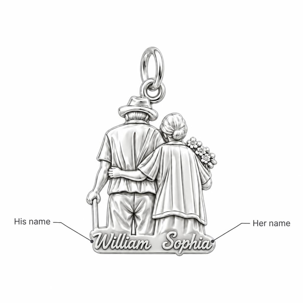Lifetime Together Charm Bracelet – Personalized Couple Gift – personalization guide
