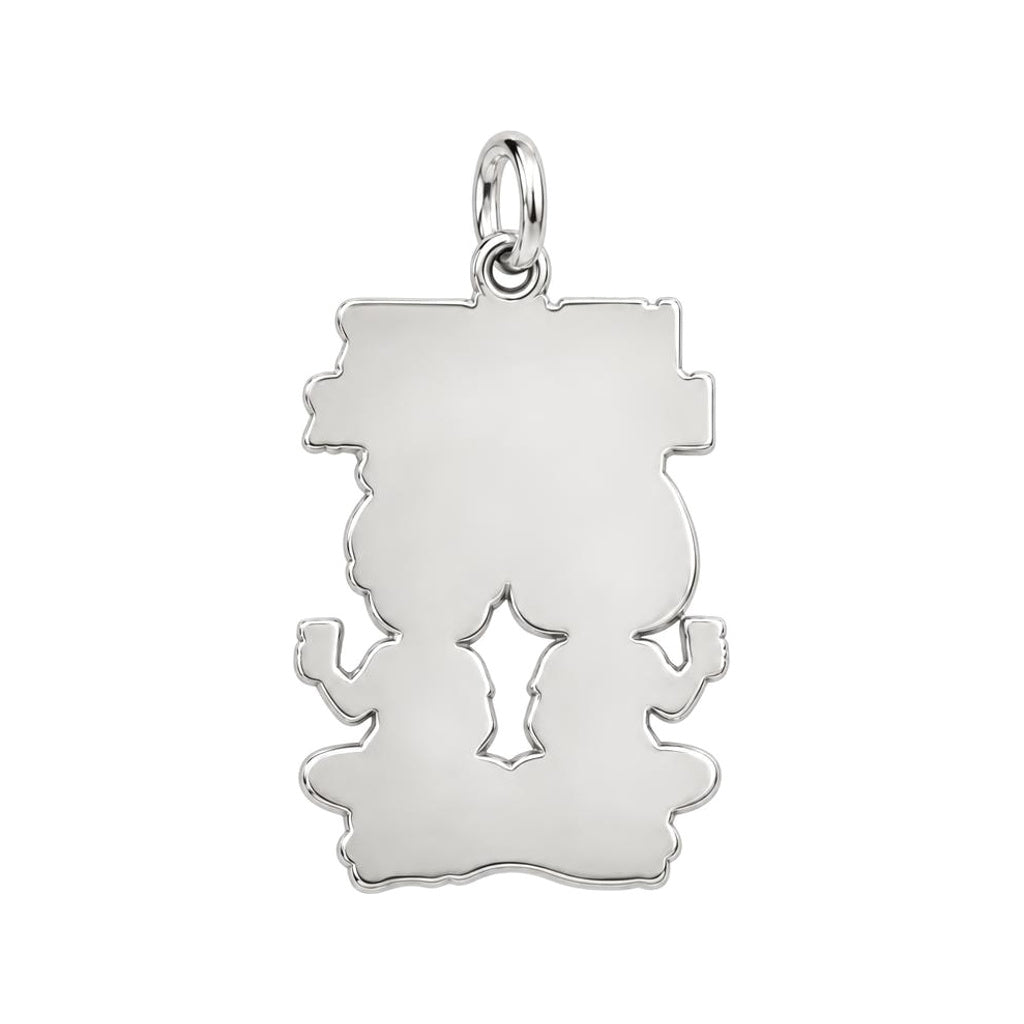Like Mother Like Daughter Charm Bracelet – Personalized Mom Gift – back of the charm, engraving area