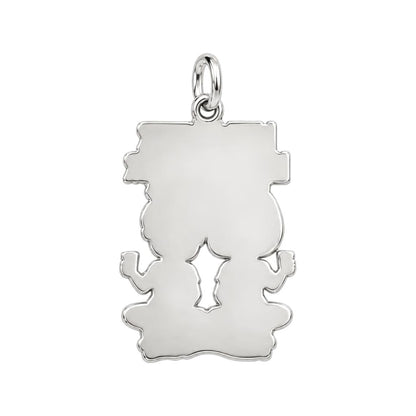 Like Mother Like Daughter Charm Bracelet – Personalized Mom Gift – back of the charm, engraving area