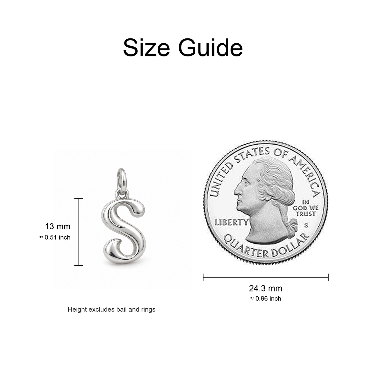 Liquid Script Letter S Charm — Size Guide | charm-topics-remaining-444-2026-09-14 | topic-334