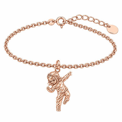 Little Dancing Queen Charm Bracelet Set – rose gold, front view