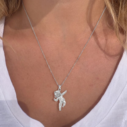Little Dancing Queen Charm Necklace Set – worn / in use