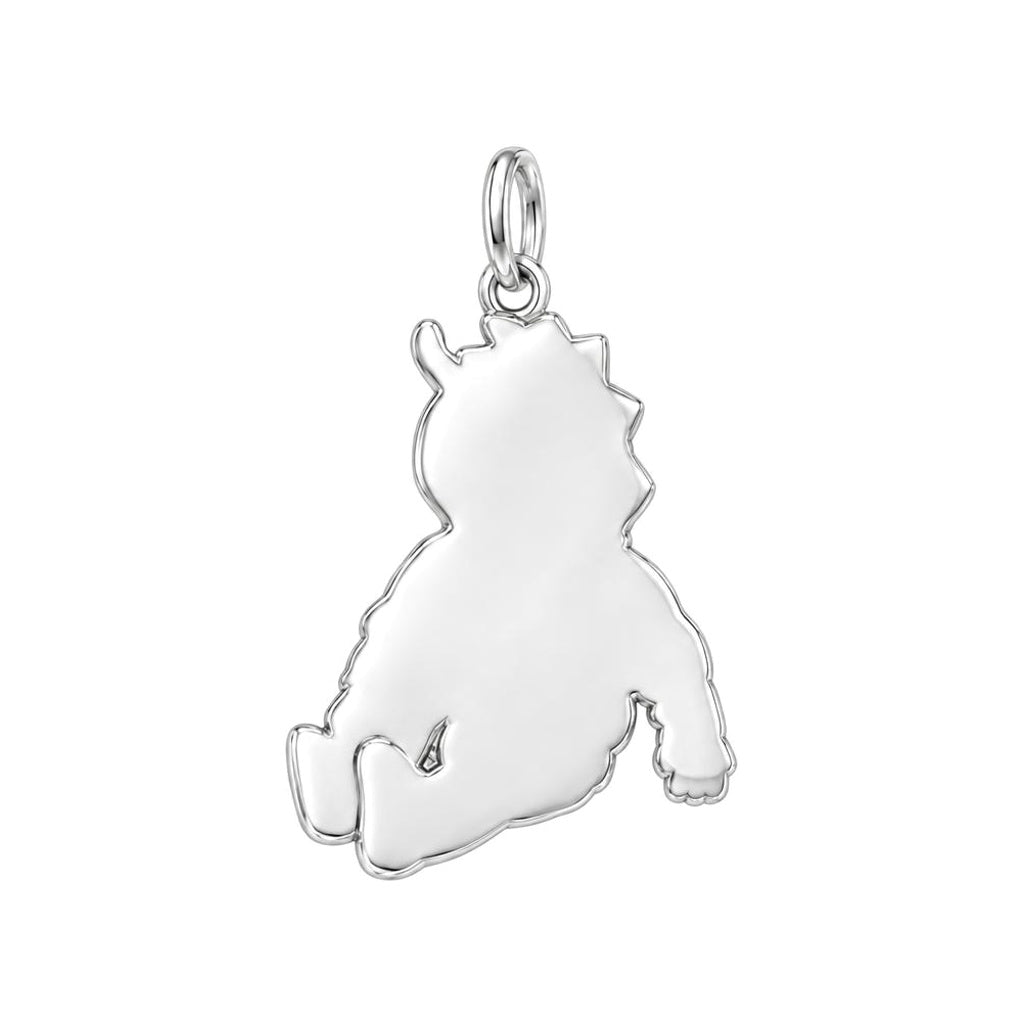 Little Dragon Baby Charm Bracelet – Personalized Mom Gift – back of the charm, engraving area