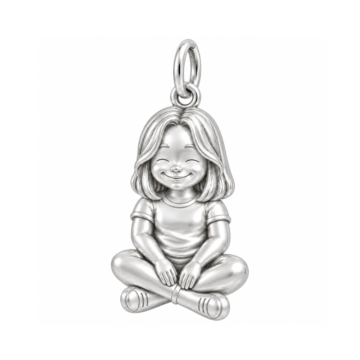 Curvy / Curtain Bangs Lob / Silver — Little Girl Charm | little-girl-charm-2026-09-13