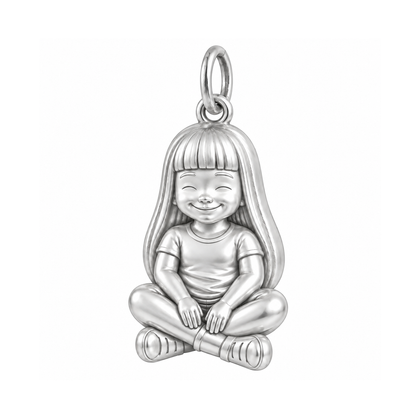 Curvy / Long Blunt Bangs / Silver — Little Girl Charm | little-girl-charm-2026-09-13