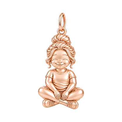 Curvy / Messy Bun / Rose Gold — Little Girl Charm | little-girl-charm-2026-09-13