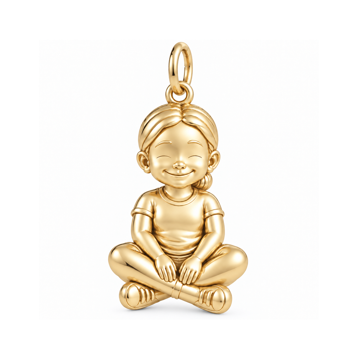 Curvy / Sleek Low Bun / Gold — Little Girl Charm | little-girl-charm-2026-09-13
