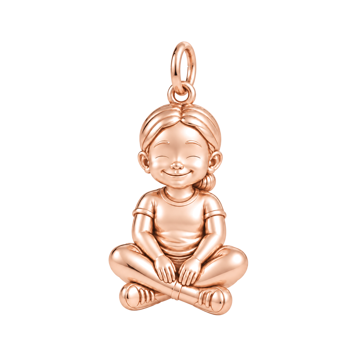 Curvy / Sleek Low Bun / Rose Gold — Little Girl Charm | little-girl-charm-2026-09-13
