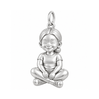 Curvy / Sleek Low Bun / Silver — Little Girl Charm | little-girl-charm-2026-09-13