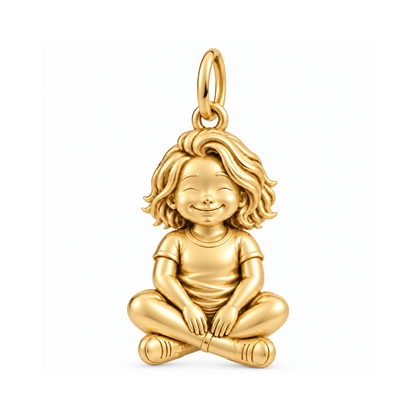 Curvy / Tousled Bob / Gold — Little Girl Charm | little-girl-charm-2026-09-13