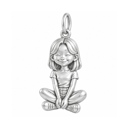Slim / Curtain Bangs Lob / Silver — Little Girl Charm | little-girl-charm-2026-09-13