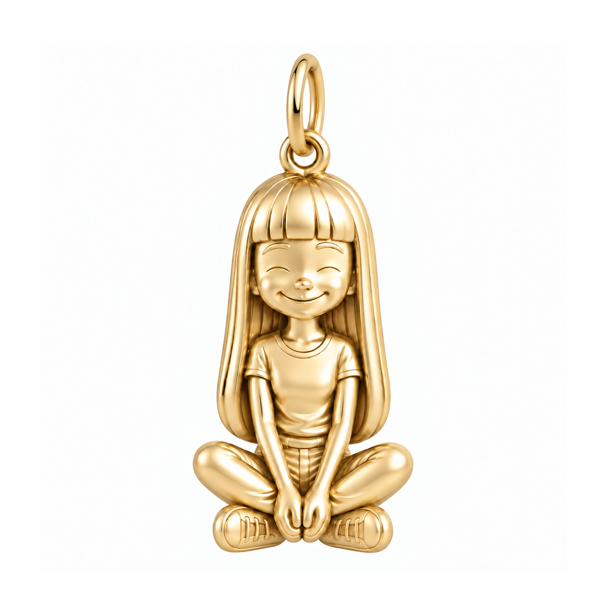 Slim / Long Blunt Bangs / Gold — Little Girl Charm | little-girl-charm-2026-09-13