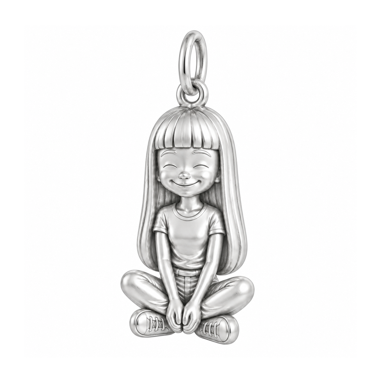 Slim / Long Blunt Bangs / Silver — Little Girl Charm | little-girl-charm-2026-09-13