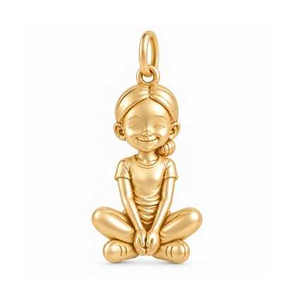 Slim / Sleek Low Bun / Gold — Little Girl Charm | little-girl-charm-2026-09-13