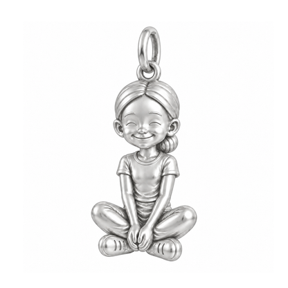 Slim / Sleek Low Bun / Silver — Little Girl Charm | little-girl-charm-2026-09-13
