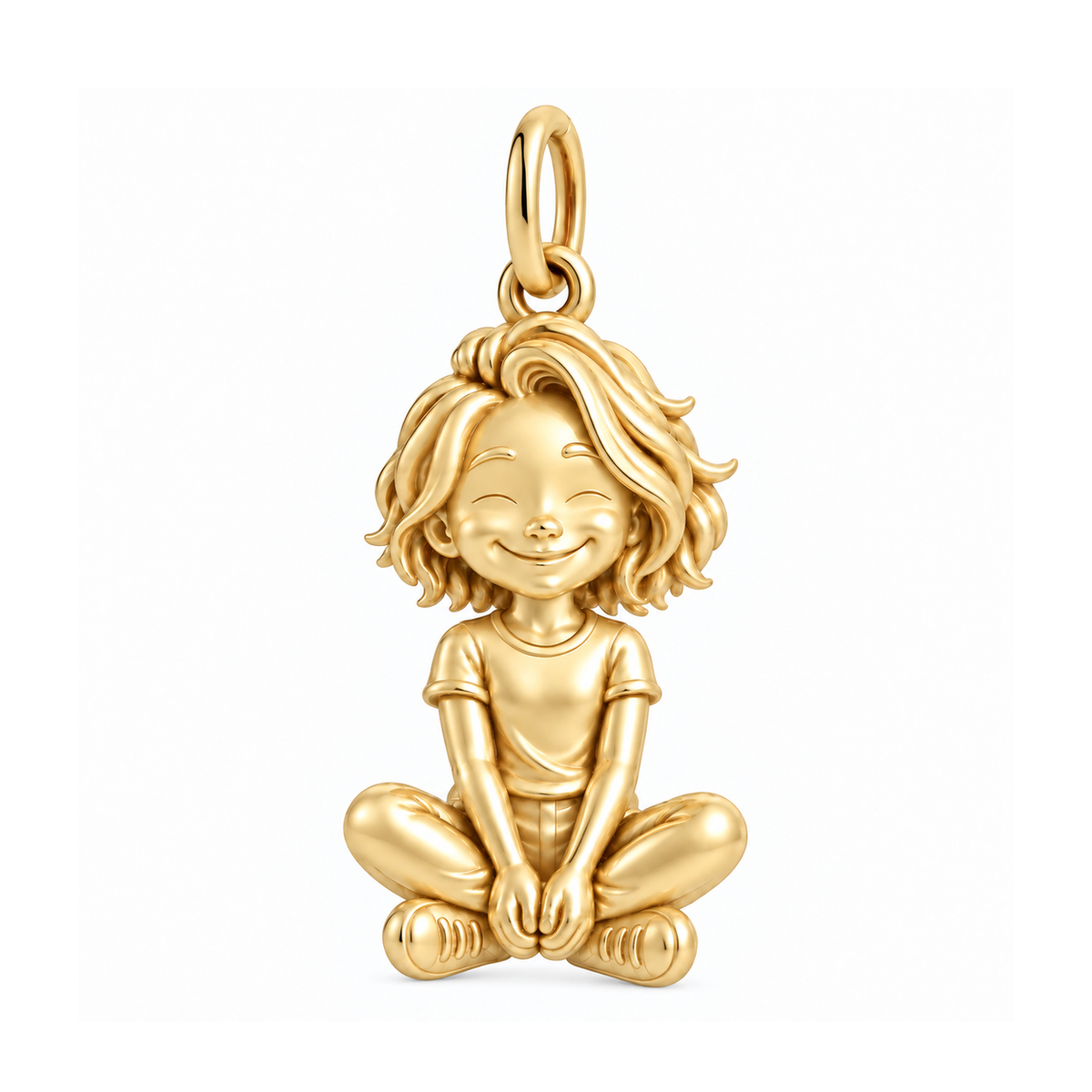 Slim / Tousled Bob / Gold — Little Girl Charm | little-girl-charm-2026-09-13
