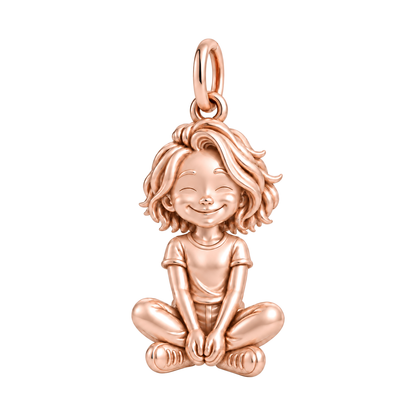 Slim / Tousled Bob / Rose Gold — Little Girl Charm | little-girl-charm-2026-09-13
