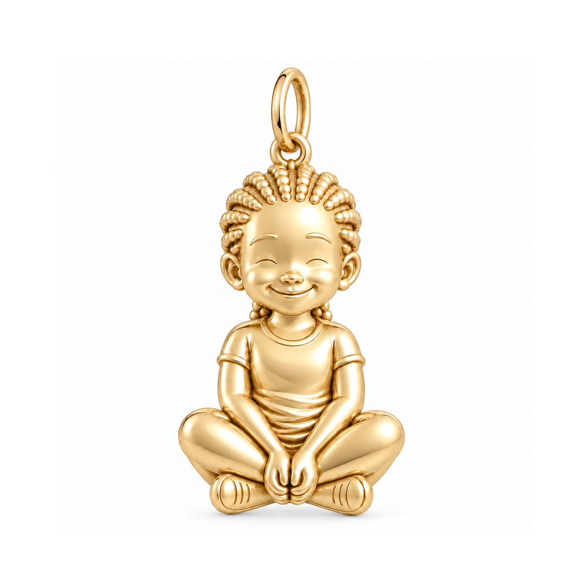 Soft / Cornrows / Gold — Little Girl Charm | little-girl-charm-2026-09-13