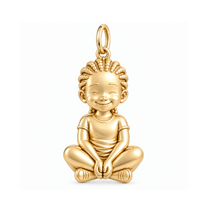 Soft / Cornrows / Gold — Little Girl Charm | little-girl-charm-2026-09-13