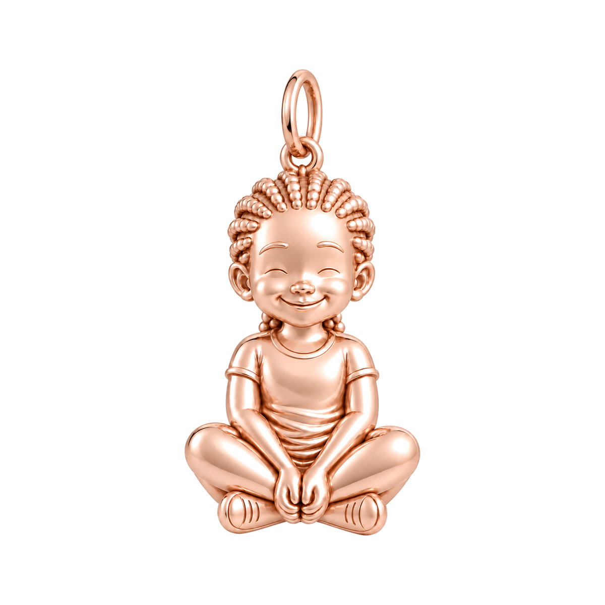 Soft / Cornrows / Rose Gold — Little Girl Charm | little-girl-charm-2026-09-13