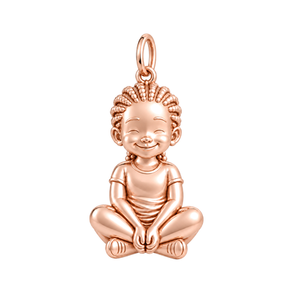 Soft / Cornrows / Rose Gold — Little Girl Charm | little-girl-charm-2026-09-13
