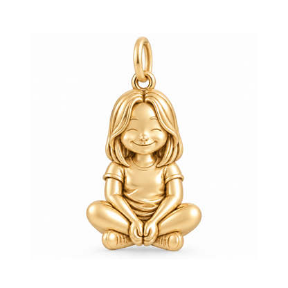 Soft / Curtain Bangs Lob / Gold — Little Girl Charm | little-girl-charm-2026-09-13