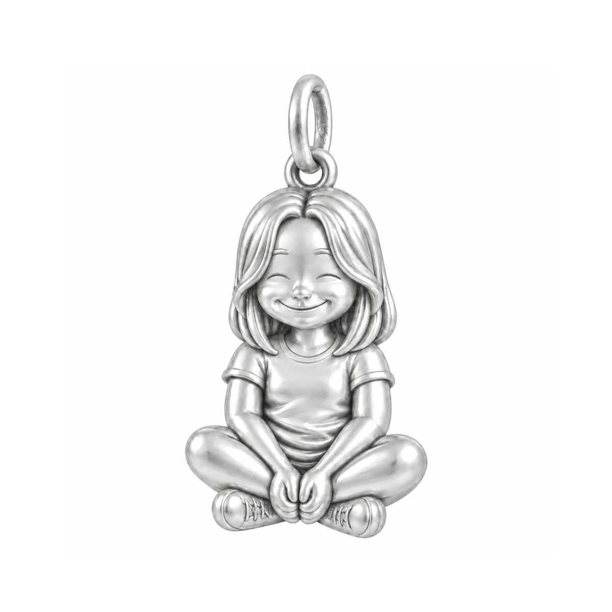 Soft / Curtain Bangs Lob / Silver — Little Girl Charm | little-girl-charm-2026-09-13