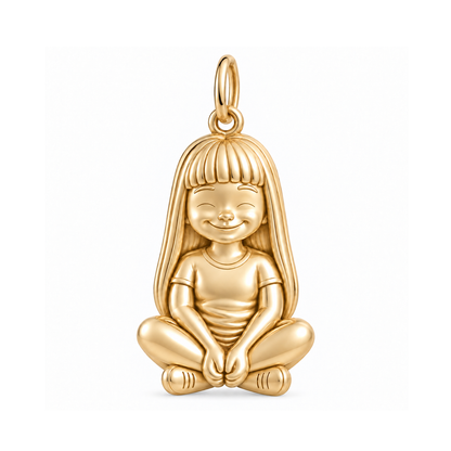 Soft / Long Blunt Bangs / Gold — Little Girl Charm | little-girl-charm-2026-09-13