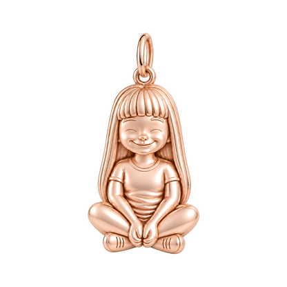 Soft / Long Blunt Bangs / Rose Gold — Little Girl Charm | little-girl-charm-2026-09-13