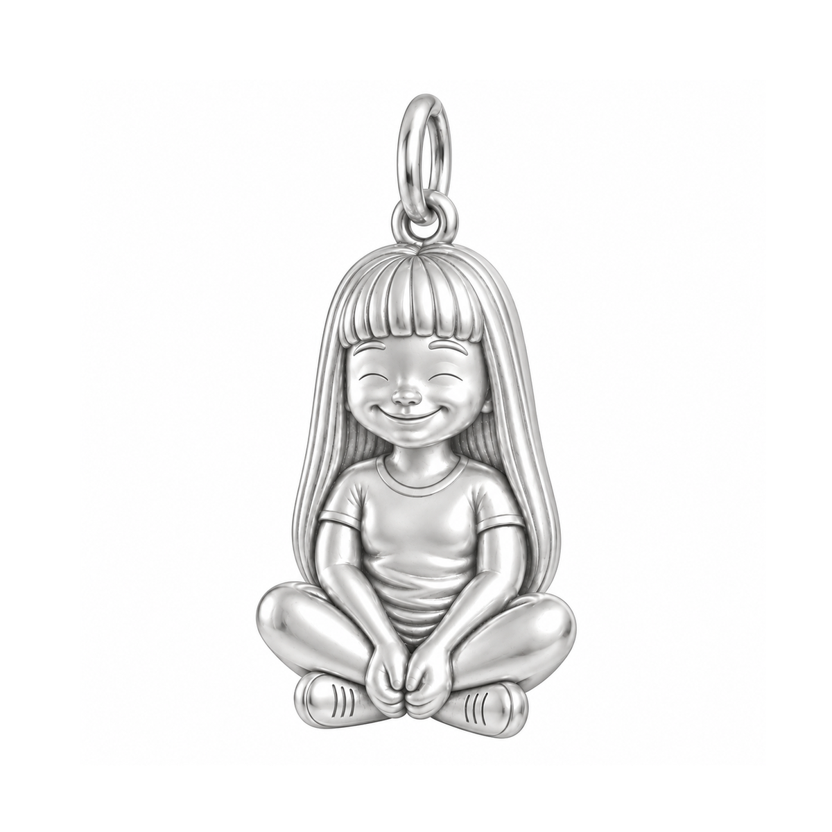 Soft / Long Blunt Bangs / Silver — Little Girl Charm | little-girl-charm-2026-09-13