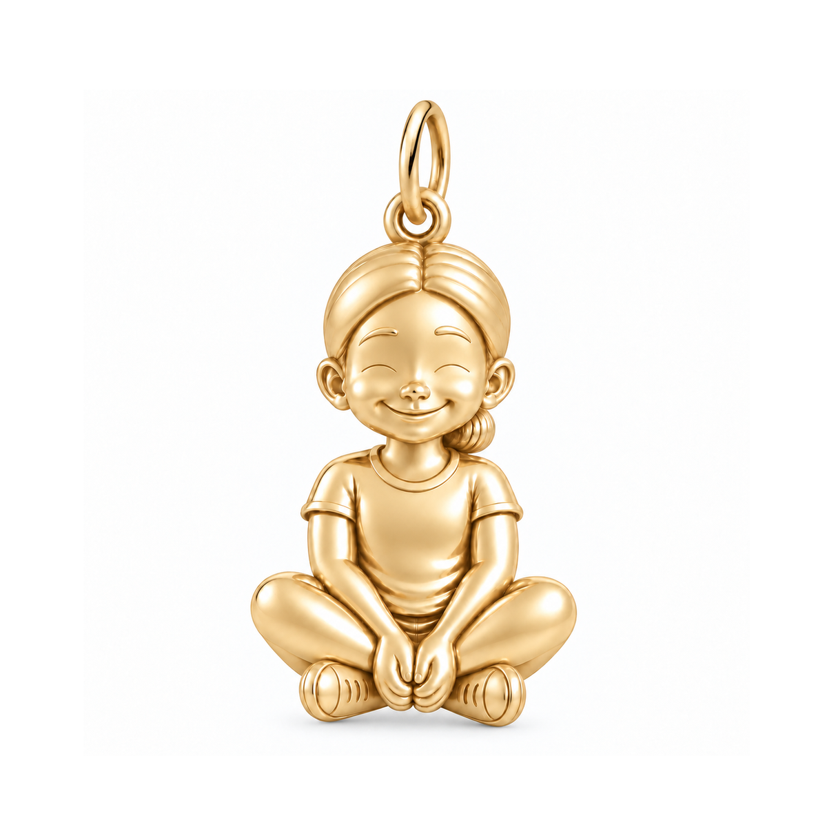 Soft / Sleek Low Bun / Gold — Little Girl Charm | little-girl-charm-2026-09-13