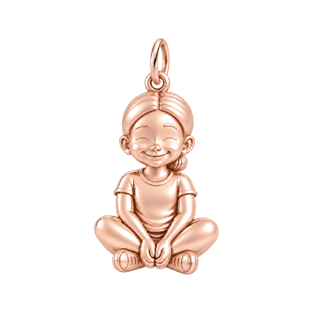 Soft / Sleek Low Bun / Rose Gold — Little Girl Charm | little-girl-charm-2026-09-13